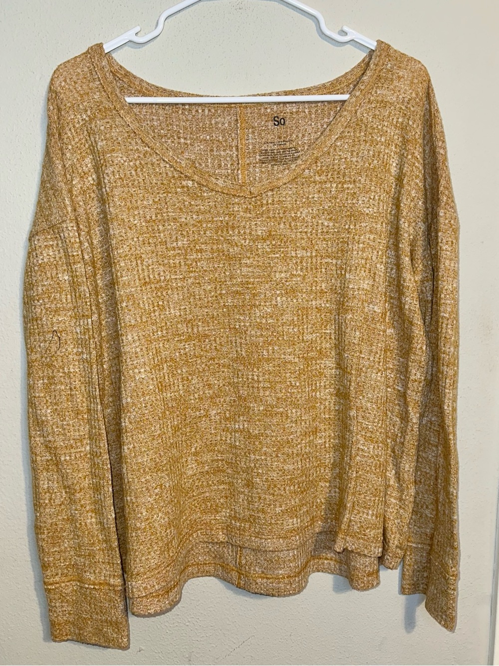 So Mustard Yellow Knit Sweater Top